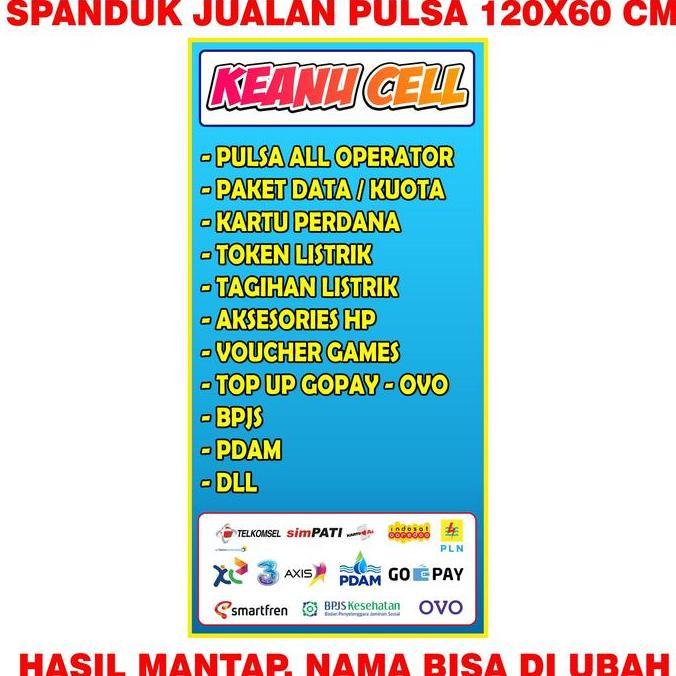 Promo Spanduk Banner Konter / Banner spanduk Konter  - Flexy 280 gsm COD