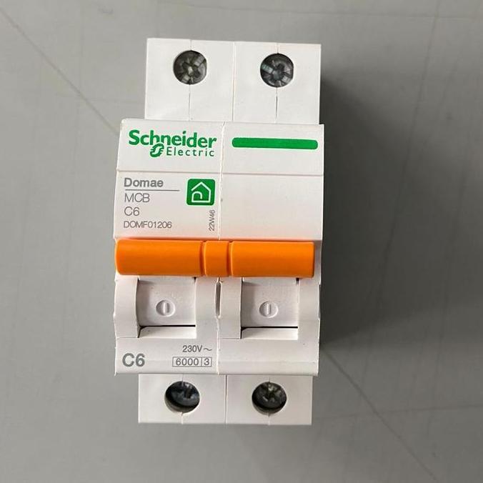 Spesial Mcb Domae 2P 6A Schneider / Mcb Domae 2 Pole 6A Ampere Schneider