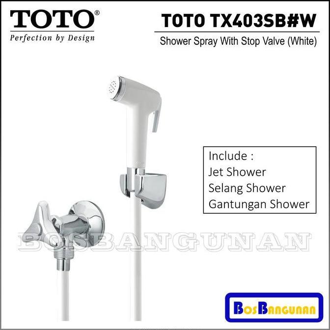 Jet Shower TOTO TX 403 SB / Toilet Spray TOTO TX403SB / Shower Cebok TOTO TX403SB / TOTO TX403SB Sho