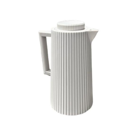 Ks Teko Termos Air Panas Model Garis Minimalis Kapasitas 1000Ml Kaca Plastik