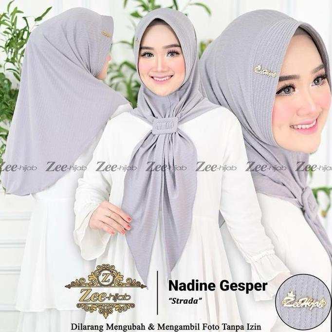 Bergo Ped Gesper Strada Ped busa bahan adem jilbab gesper