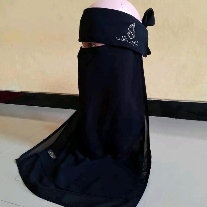 niqob poni terompah 2 layer