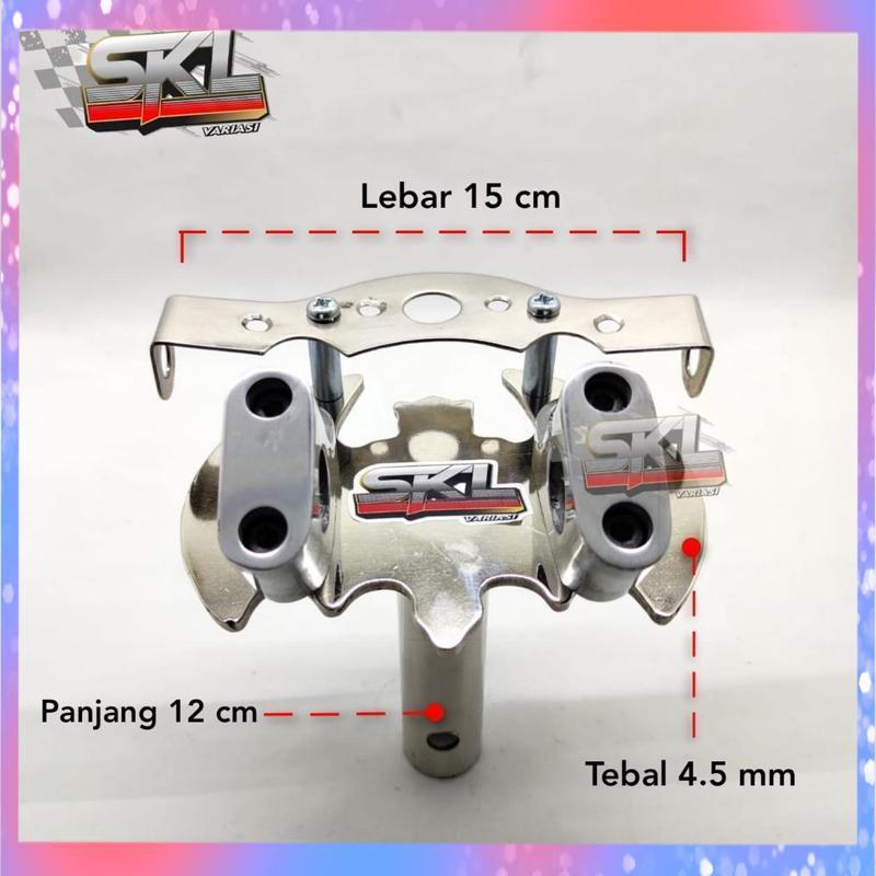 Diskon Adaptor Dudukan Stang Motor Matic Bebek Honda Scoopy Vario Beat Genio PCX Vario 160 125 Beat 