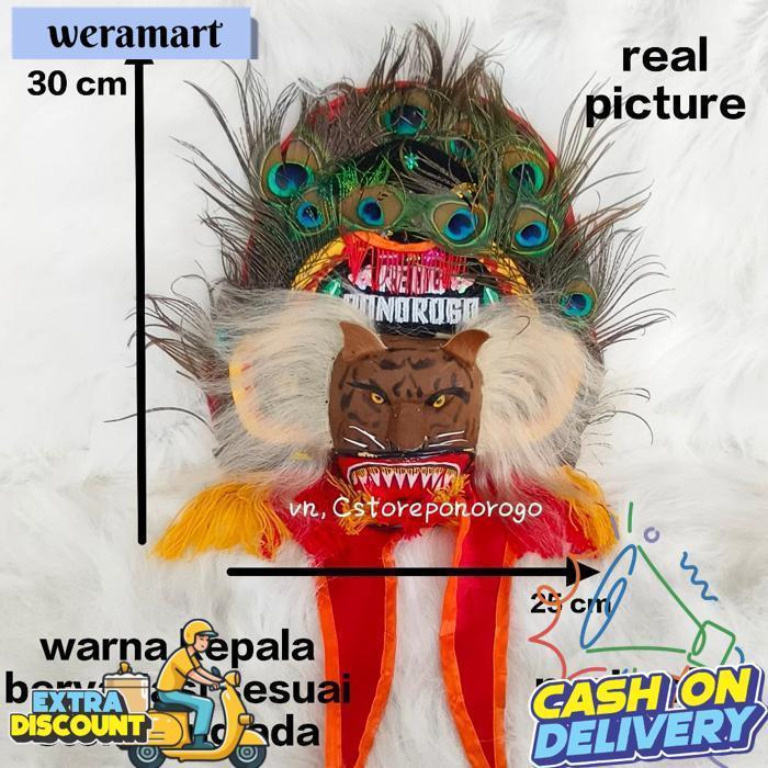 Reog Asli 30 Cm / Reog Anak / Reog Asli / Reog Ponorogo / Reog / Ponorogo / Barongan / Devil / Ganon