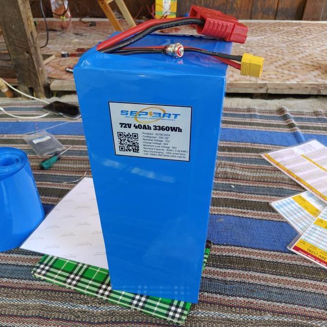Terlaris Battery Motor Listrik Lithium Lifepo4 72V 24Ah 48Ah 72Ah 100Ah 150Ah Kabel Kendaraan