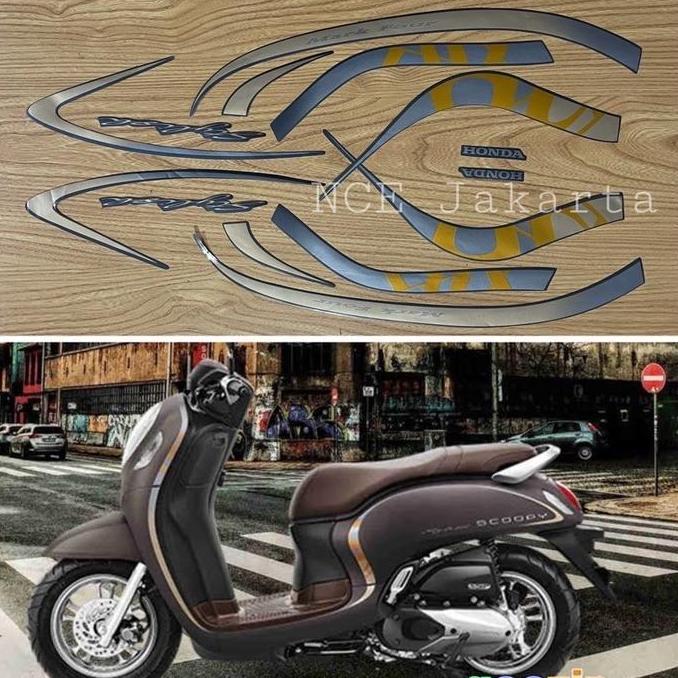 DV182 >> STIKER STRIPING MOTOR SCOOPY 2020