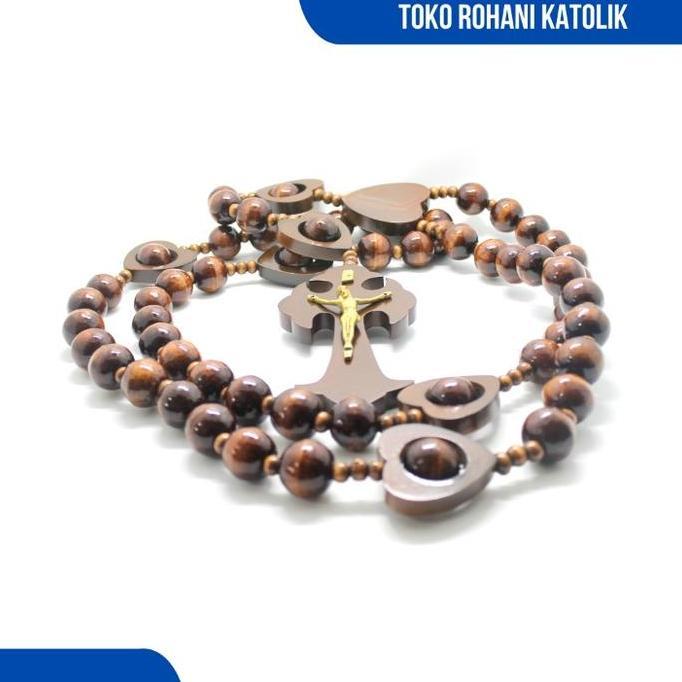 ROSARIO DINDING UKURAN SEDANG (BULI 2,5CM) /ROSARIO DINDING KAYU BESAR