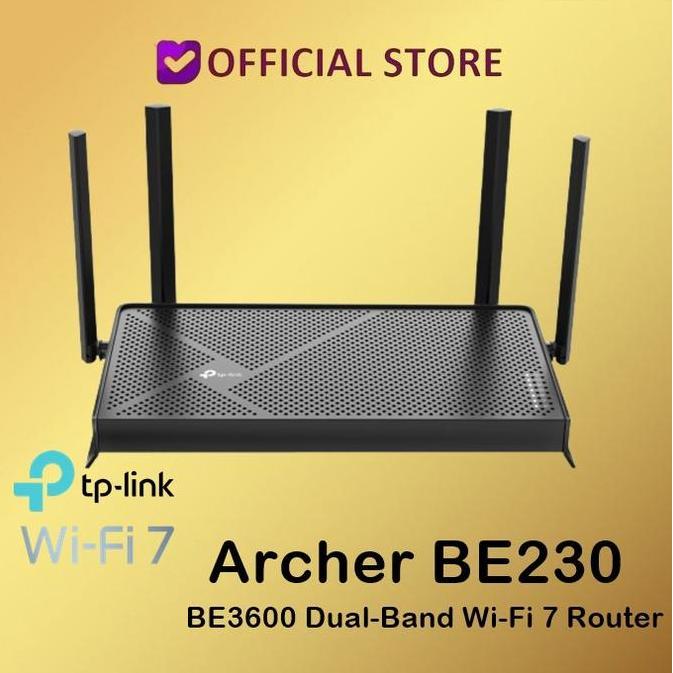 TP-Link Archer BE230 BE3600 Dual-Band Wi-Fi 7 Router BE 230 BE 3600