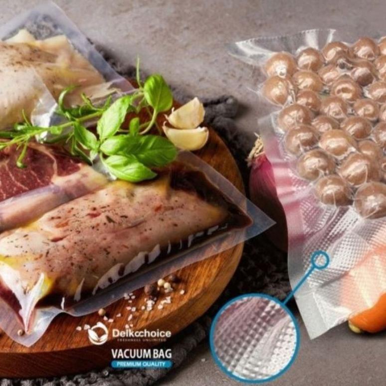 Bisa Cod Plastik Vacum Emboss  Makanan Embossed Delkochoice ||