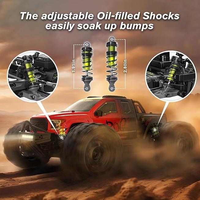 Brushless RC Cars, Monster Truck, RC Truck, 50+ MPH, 4WD