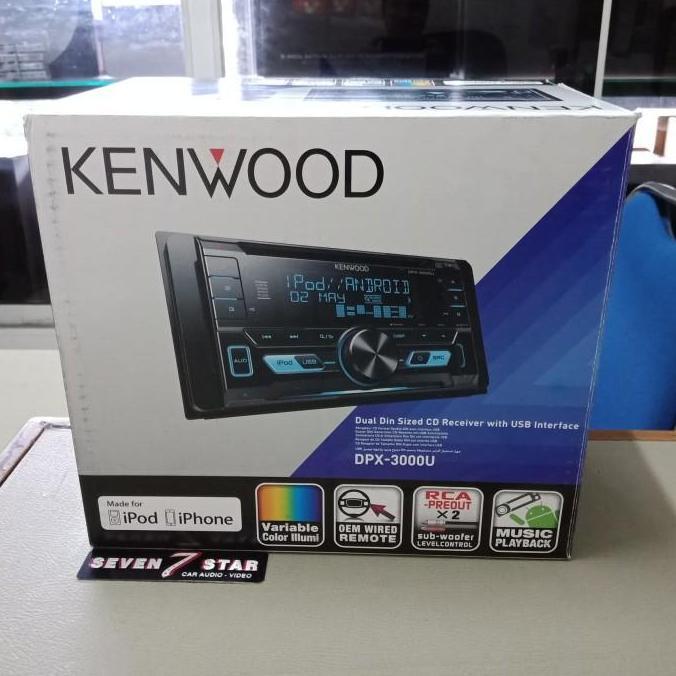 Head unit kenwood dpx-3000u - double din kenwood dpx3000u - dpx3000