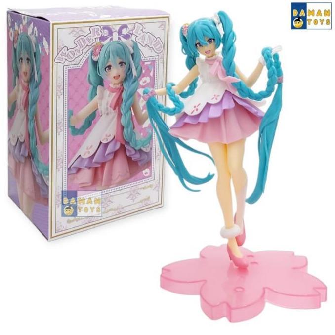 Action Figure Vocaloid Hatsune Miku Sakura Miku Wonderland Anime