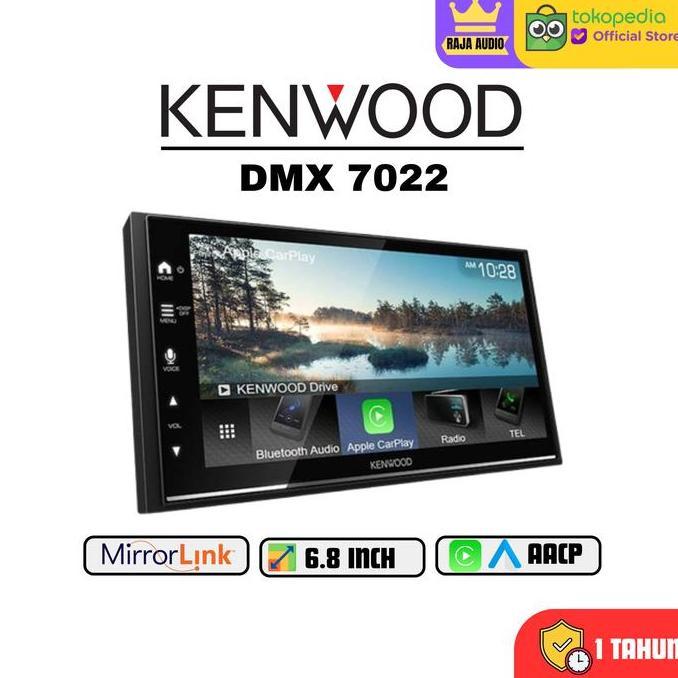 Kenwood DMX7022S Headunit Double Din Apple Carplay Android Auto 7 Inch