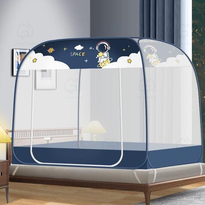 Codjaminan Kualitas Kelambu Tidur Portable 180 X 200Cm 200X200Cm Kelambu Lipat Kelambu Tempat Tidur 