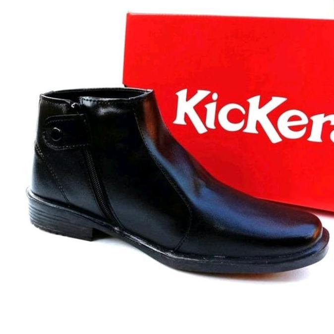 Sepatu pdh resleting pria/sepatu satpam