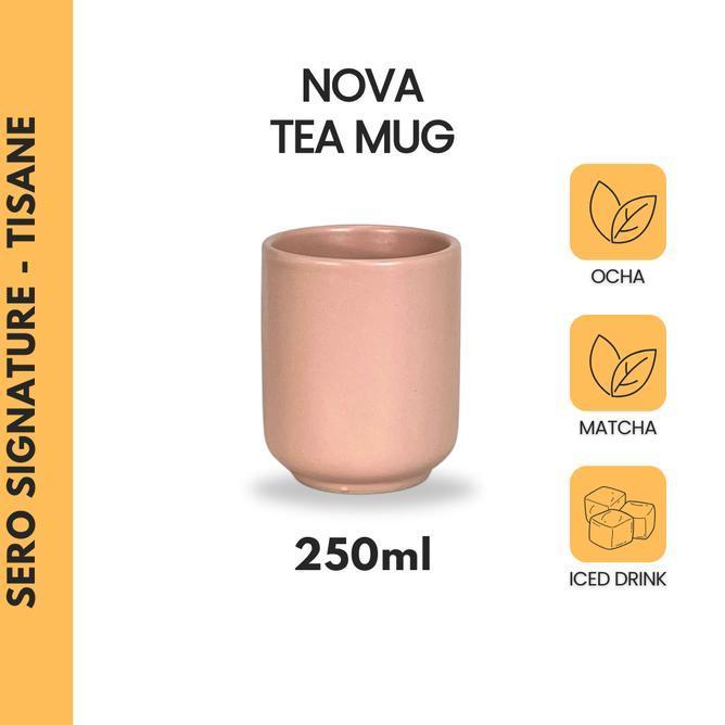 Sero Nova Mug 250Ml Pastel Pink Gelas Cangkir Kopi Keramik