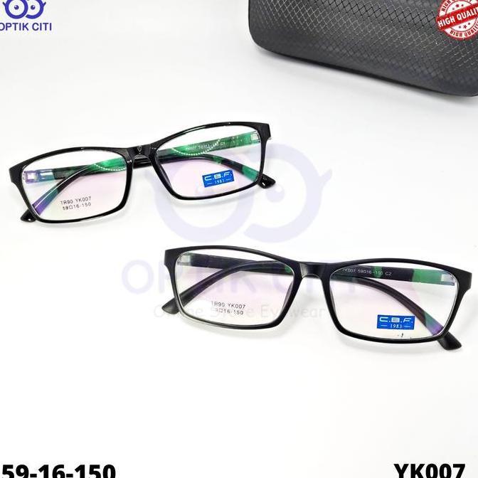 frame kacamata pria sporty kotak size besar CBF Yk 007 Original Terlaris