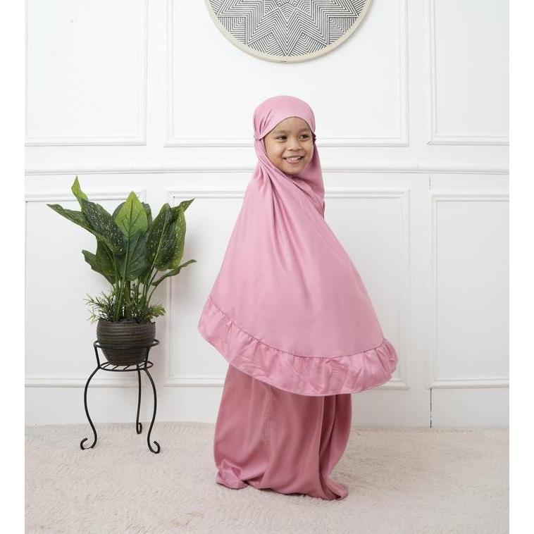 vulana - Mukena Anak 3-12 tahun | material Rayon Polos Terlaris