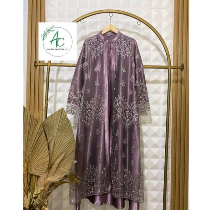 Real pick gamis khaira satin kristal import MiX tile//fashion ready best seller quality gaun pesta m