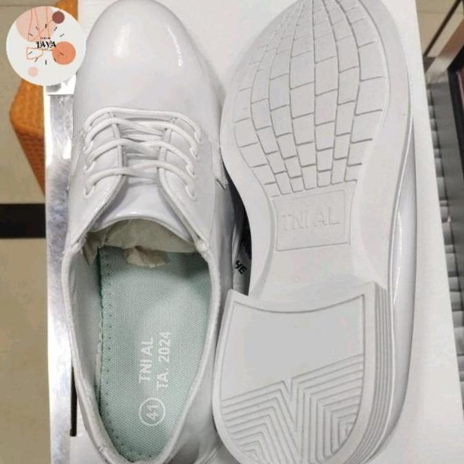 Sepatu PDU Putih Mengkilap TNI AL