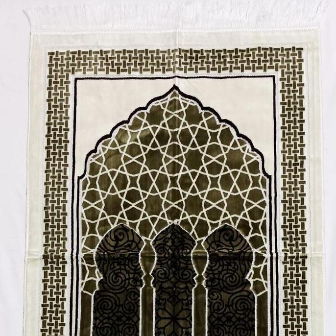 Grosir 10 PCS Sajadah Tebal Mewah Eksklusif premium Sholat Nyaman dan Lembut ukuran 70x110 cm Safate