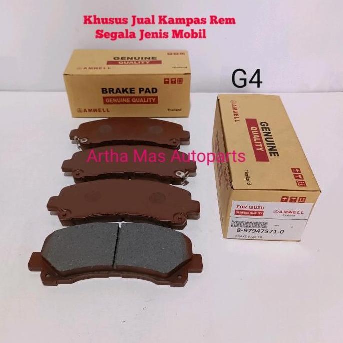 Kampas Rem Depan Isuzu Mux Brake Pad Isuzu Mux Cakram Baru