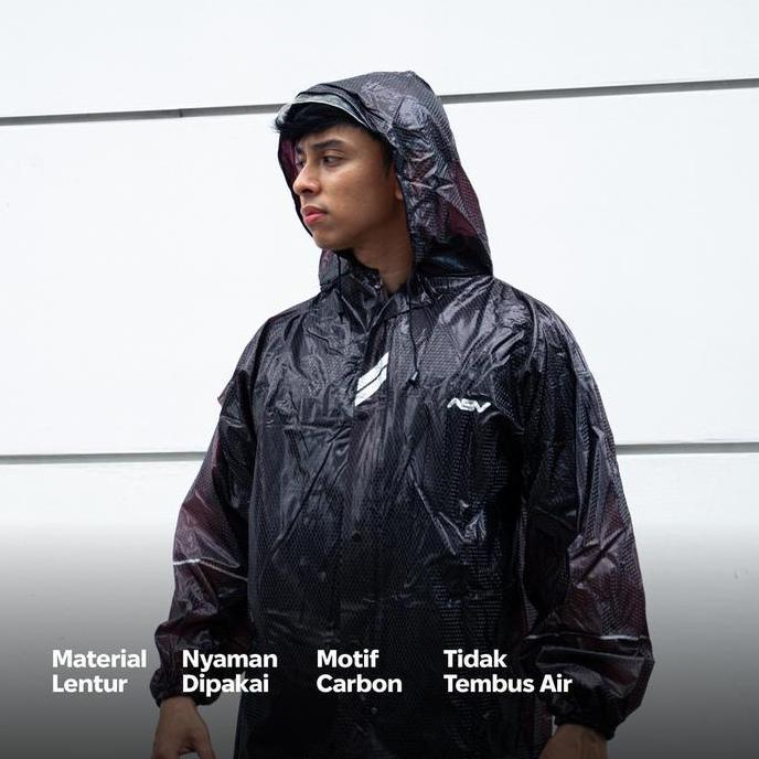 JAS HUJAN/RAINSUIT ASV 04 BLACK Terlaris