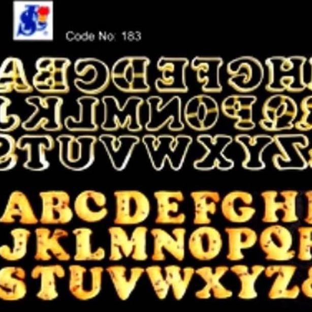 Argipratamashop - Cutter Huruf Malaysia - Cetakan Huruf Plastik Puding, Cookies, Kue Kering