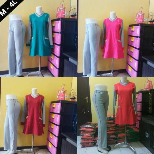 BAJU SENAM MUSLIM / BAJU SENAM ROK / BAJU AEROBIK Terlaris