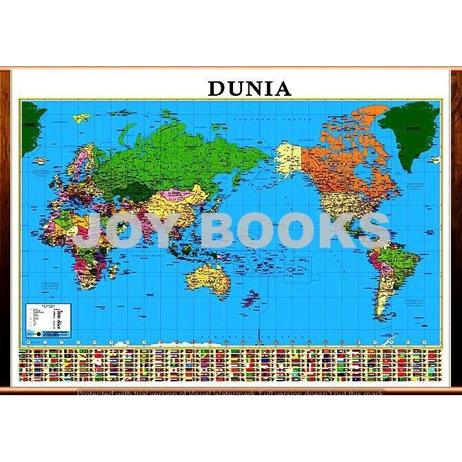 BEST PETA / MAP GULUNG / GANTUNG / BINGKAI DUNIA