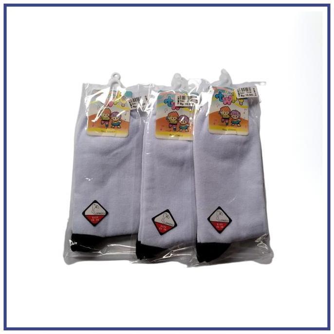 Kaos Kaki Sekolah Dasar (SD) Twiki Putih