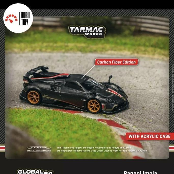 Tarmac Pagani Imola 1/64 Matt Black Carbon Filter