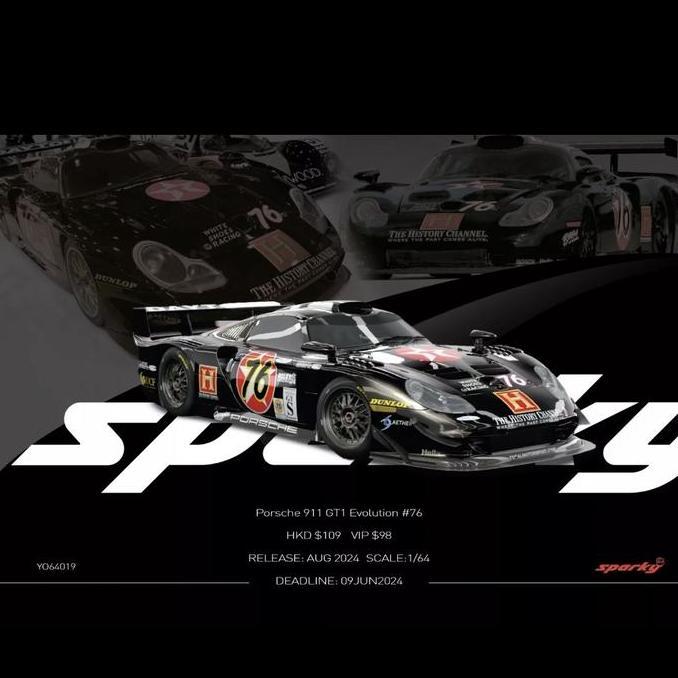 Sparky Spark Model Porsche 911 GTI Evo #76