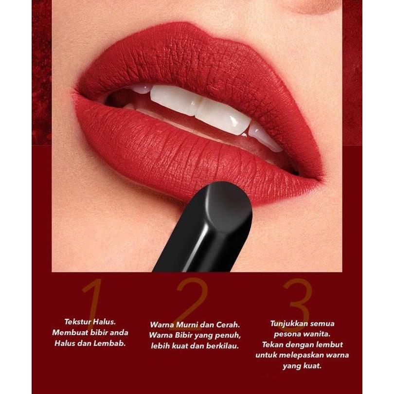 New- Mack Andy Black Mousse non Fading Lipstick Waterproof Color Long Lasting Makeup Celebrity hot s