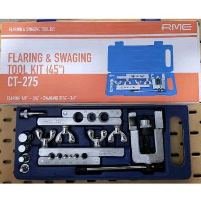 DB138 >> FLARING PIPA AC & SWAGING TOOL KIT (45) Merk Rme / Starmec FT-275