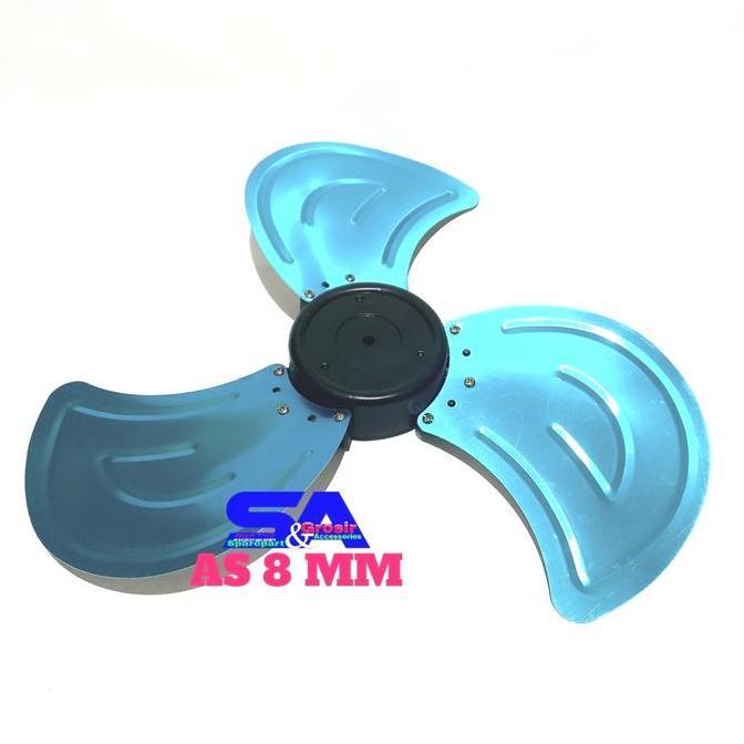 DE123 - Baling Baling Besi 18 As Drat 8 mm Okayama Tornado Kipas Angin 18 inch