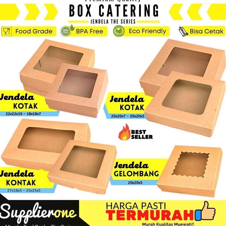 Bisa Cod Box Catering Jendela / Dus Catering / Box Catering / Box Souvenir / Box Bolu / Dus Pizza / 