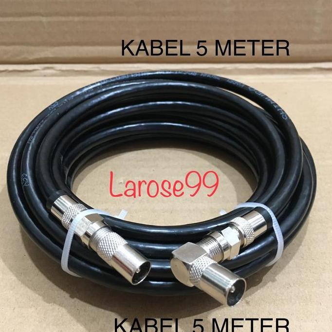 DB223 >> Kabel Antena TV Jack Compression 5 METER Kabel Antena TV Male To Male