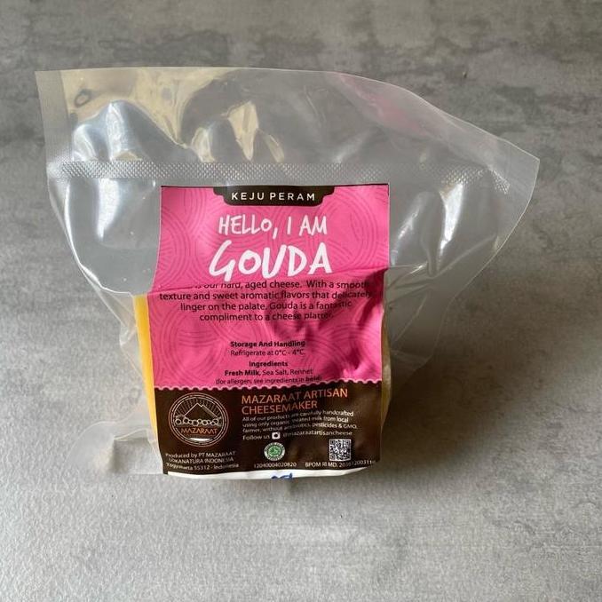 New- Mazaraat Gouda Grass fed Cheese (Seperti Keju Edam) 100 gr