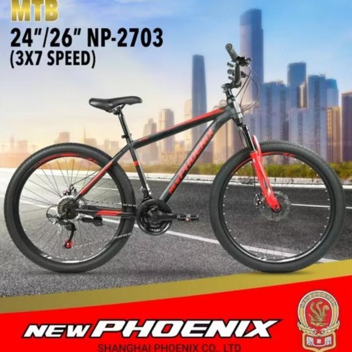 Terbaru Sepeda Mtb Phoenix 26 Inch Cakram 3X7Sp New Model Promo