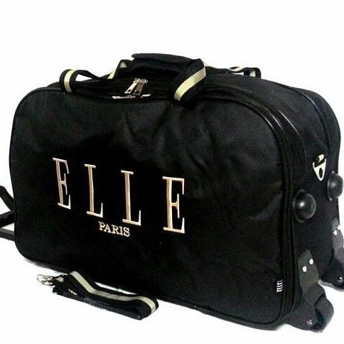 Tas Pakaian Trolly Elle Paris Koper Travelbag Tas Troli Roda