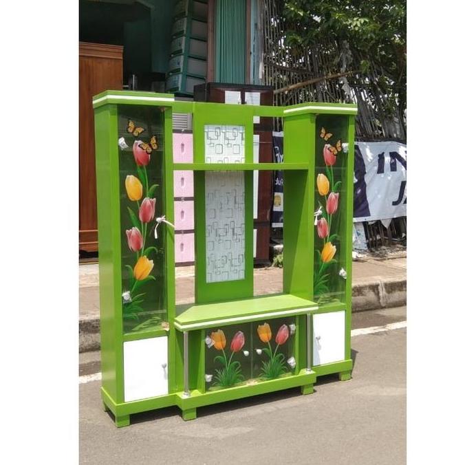 lemari buffet tv minimalis pajangan blockteak