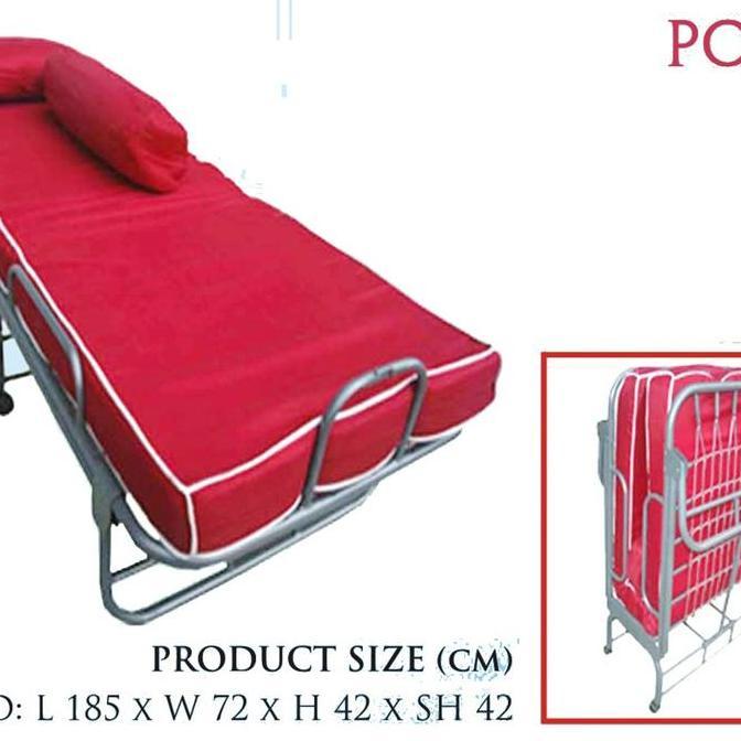 ranjang lipat folding bed kasur lipat foldingbed ranjang besi single