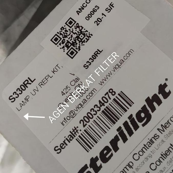Diskon Lampu Bohlam Uv Viqua S330Rl S 330 Rl 3,5Gpm Untuk Unit S2Qpa Vt4 Ori
