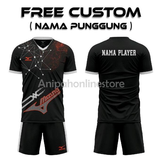 DS292 - [ Free Custom Nama ] Baju Badminton Pria Free Nama Stelan Olahraga Pria Wanita Baju Futsal D