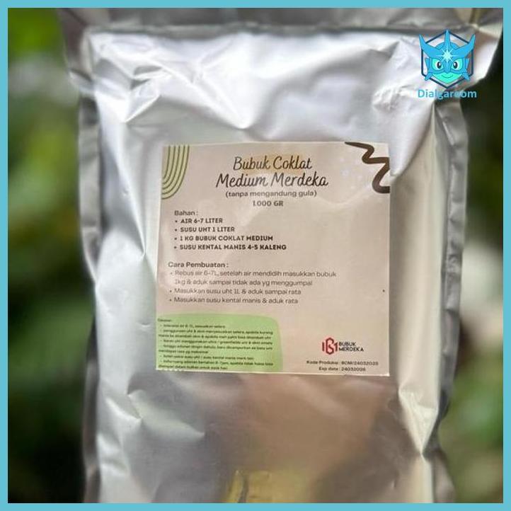 ( COKLAT ) BUBUK COKLAT MEDIUM MERDEKA (1000GR) BAHAN KUE  COKLAT BUBUK MAKANAN & MINUMAN