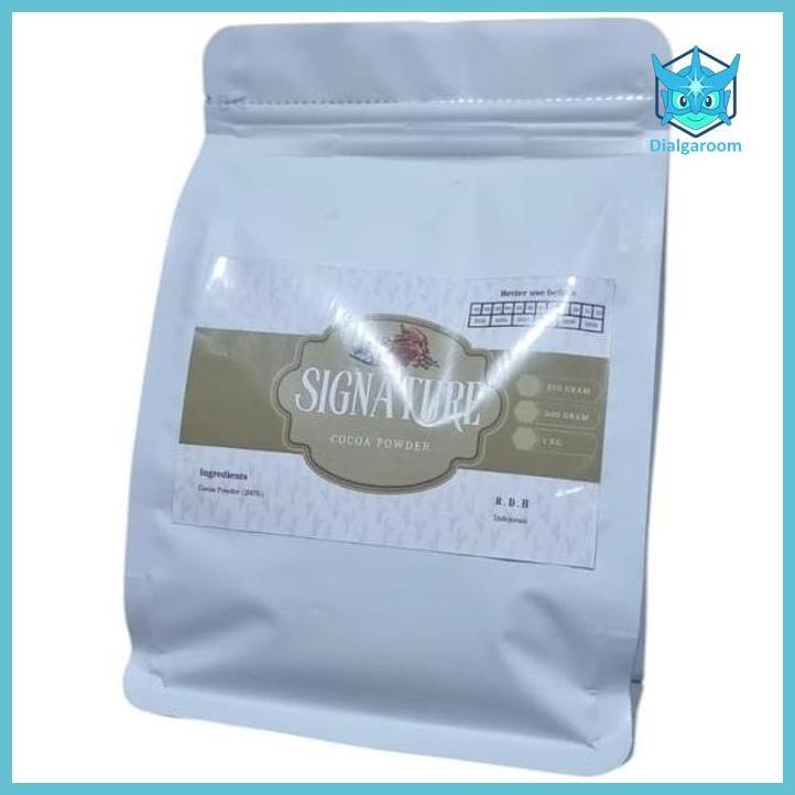 ( COKLAT ) COKLAT COKELAT BUBUK SIGNATURE DARK COCOA POWDER LOW FAT CHOCOLATE 250GR BAHAN KUE  COKLA