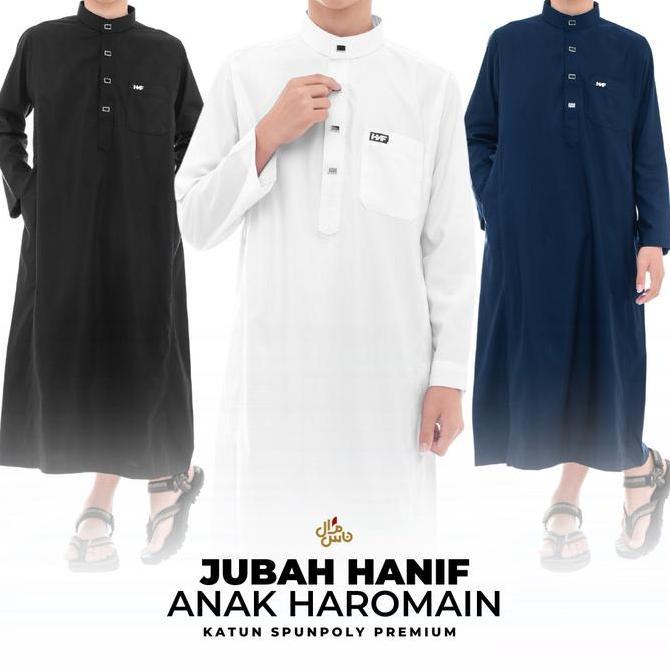 Jubah Hanif Anak Laki Laki Haromain Premium  Lengan Panjang Original