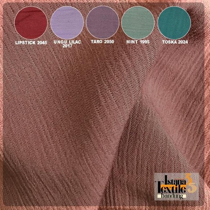 New- 1/2 meter katun Rayon Crinkle Krinkle #Premium