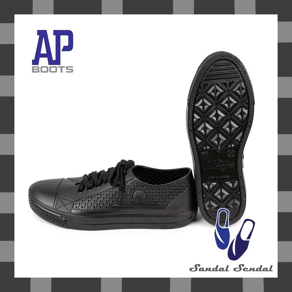 Sepatu AP STAR Hitam Hitam- Sepatu Kets By AP Boots